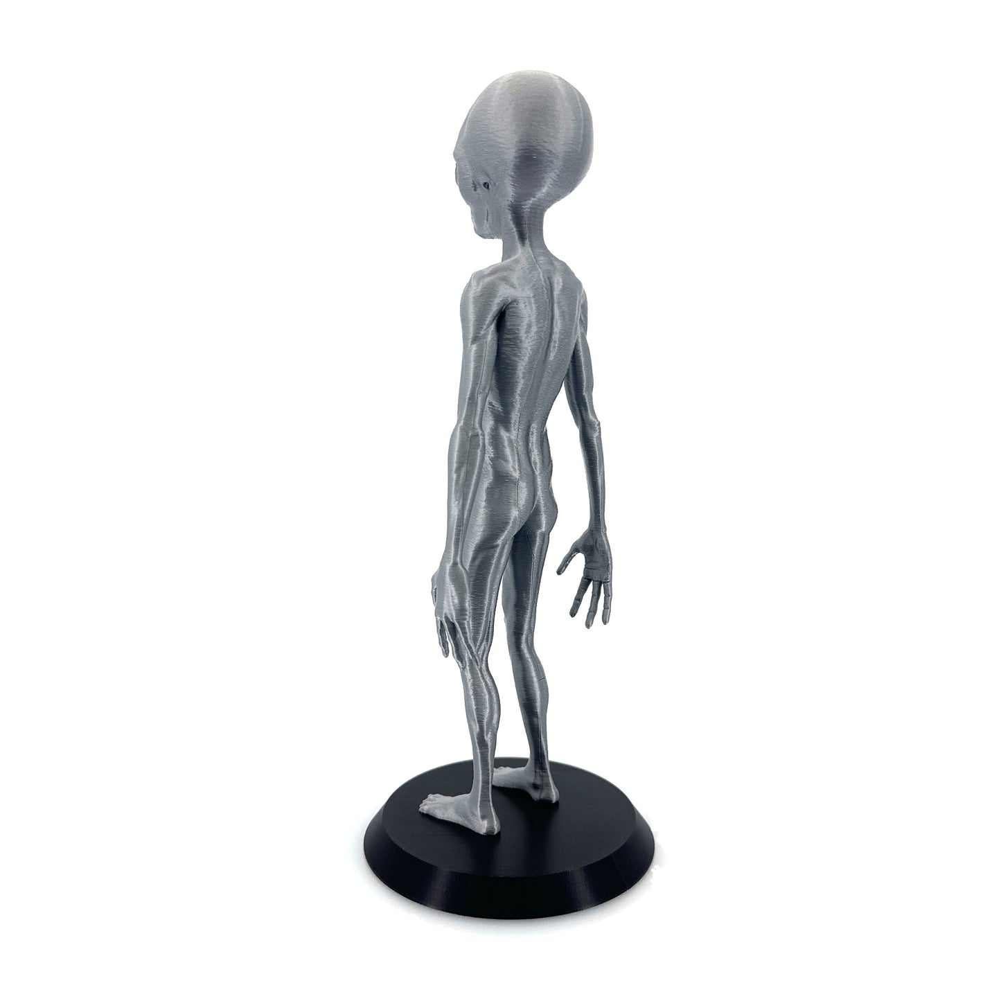 Grey Alien Figurine - Intricate 3D Printed Sci-Fi Extraterrestrial Figure, 250mm, Unique Handcrafted Collectible, UFO and Alien Decor, Gift