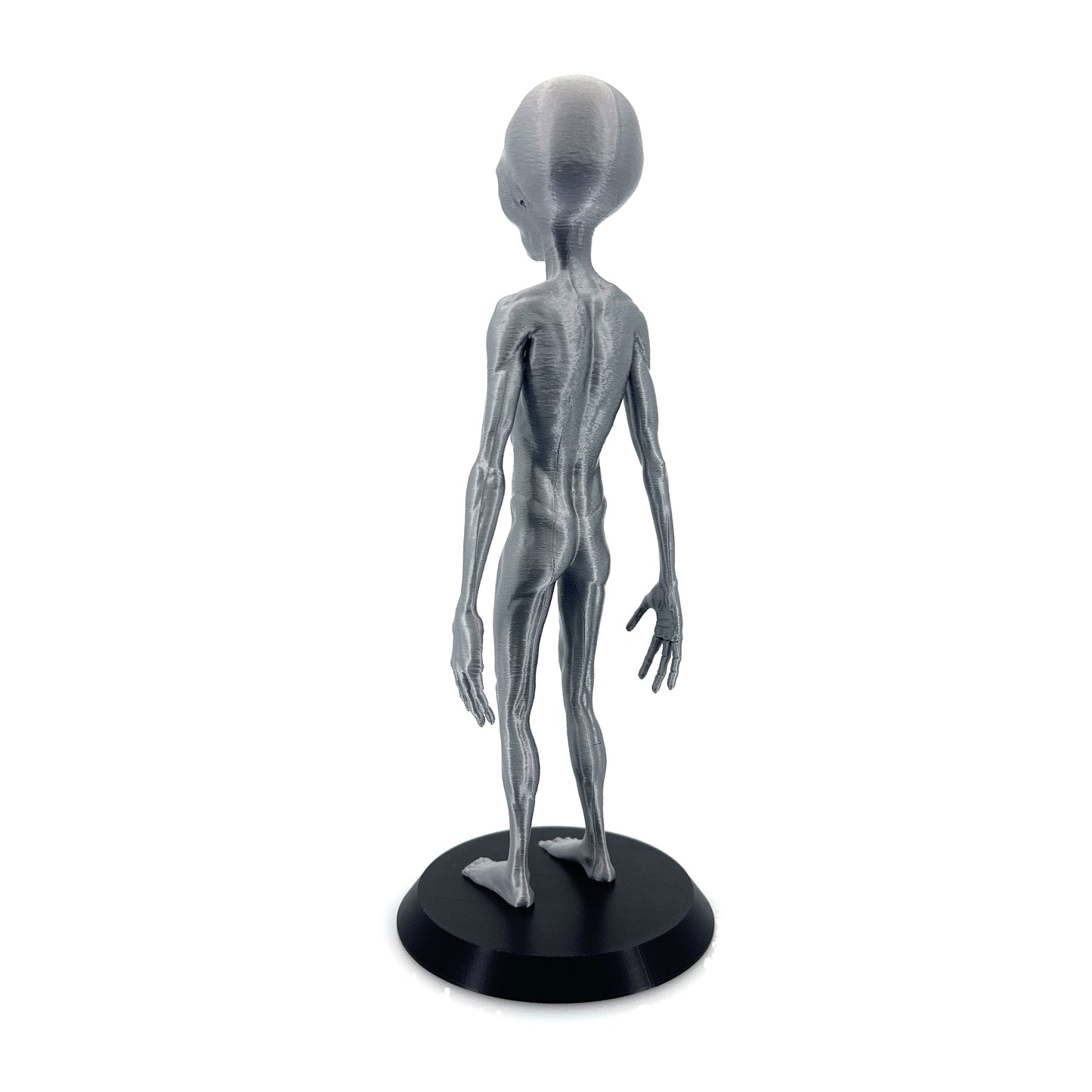 Grey Alien Figurine - Intricate 3D Printed Sci-Fi Extraterrestrial Figure, 250mm, Unique Handcrafted Collectible, UFO and Alien Decor, Gift