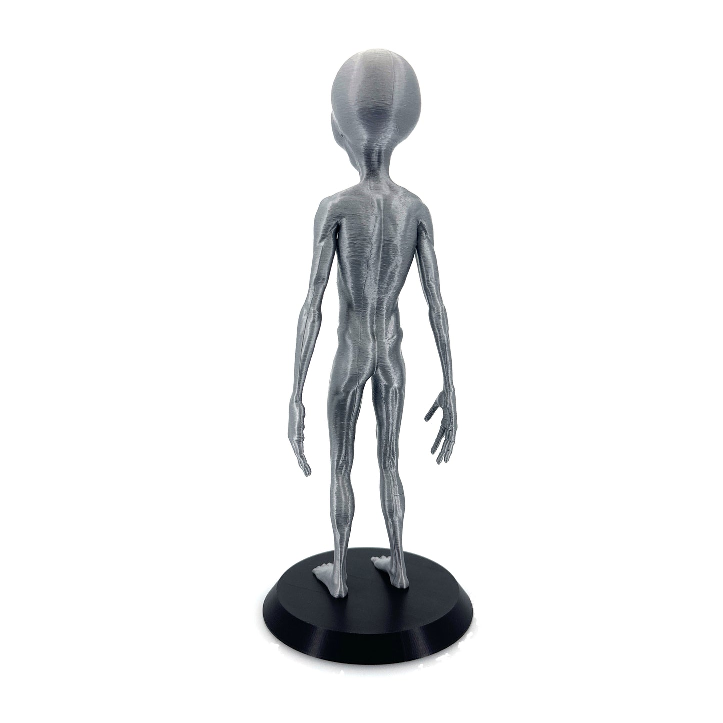 Grey Alien Figurine - Intricate 3D Printed Sci-Fi Extraterrestrial Figure, 250mm, Unique Handcrafted Collectible, UFO and Alien Decor, Gift