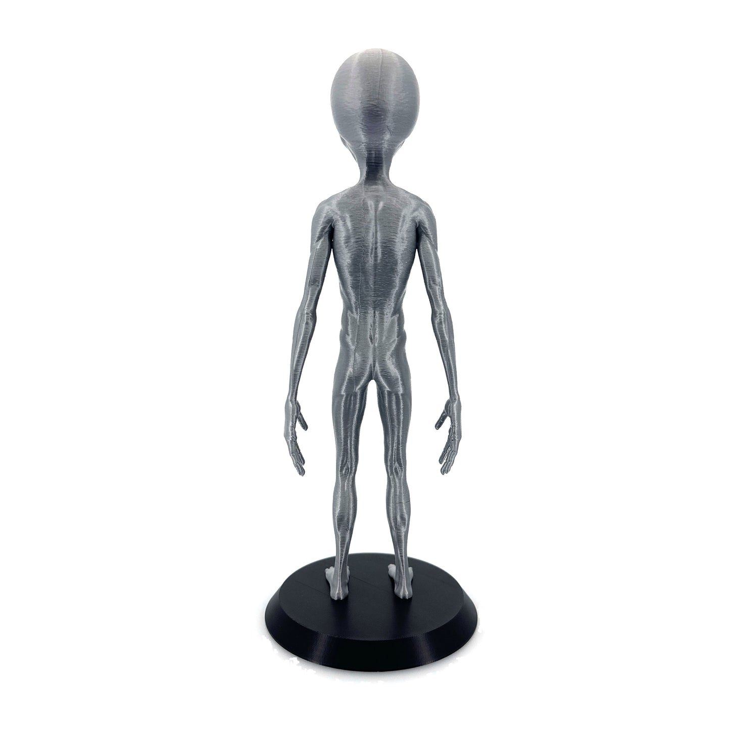 Grey Alien Figurine - Intricate 3D Printed Sci-Fi Extraterrestrial Figure, 250mm, Unique Handcrafted Collectible, UFO and Alien Decor, Gift