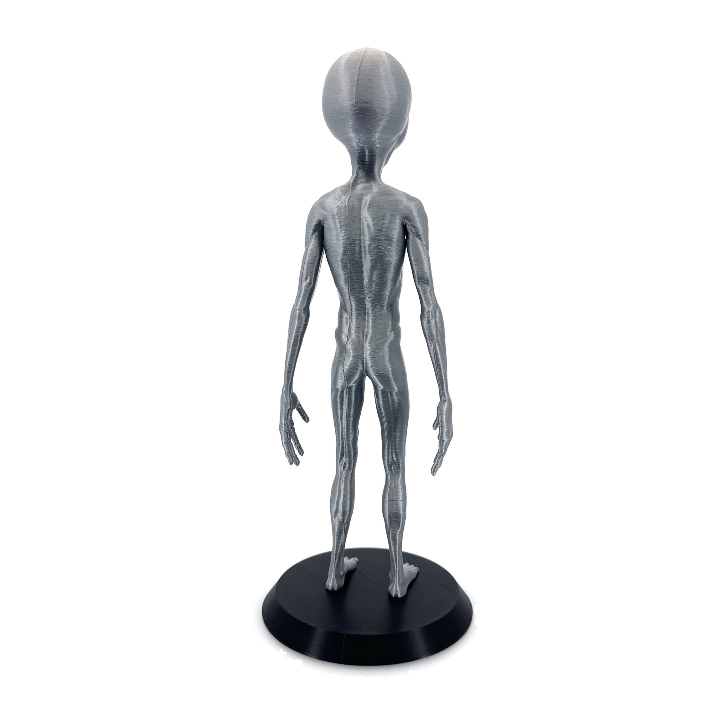 Grey Alien Figurine - Intricate 3D Printed Sci-Fi Extraterrestrial Figure, 250mm, Unique Handcrafted Collectible, UFO and Alien Decor, Gift