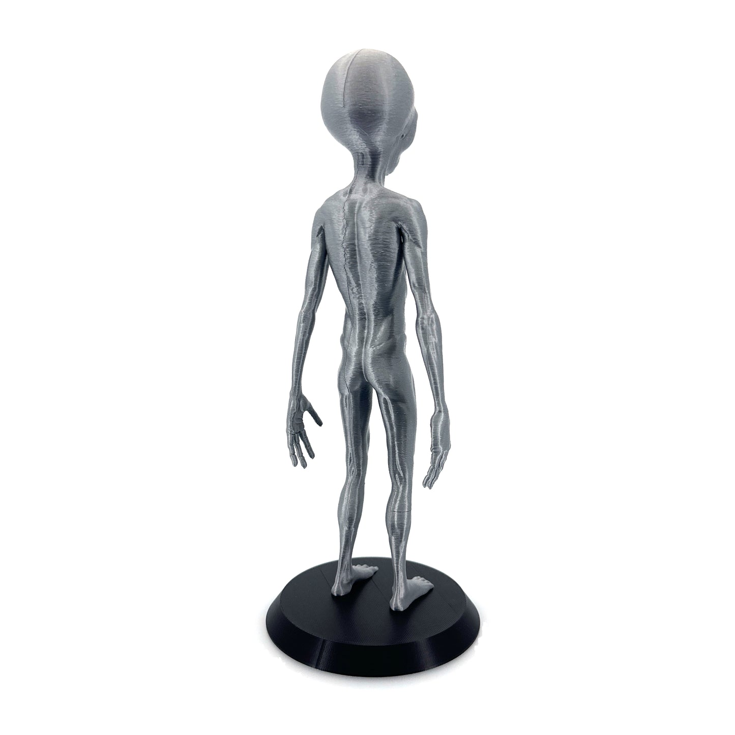 Grey Alien Figurine - Intricate 3D Printed Sci-Fi Extraterrestrial Figure, 250mm, Unique Handcrafted Collectible, UFO and Alien Decor, Gift