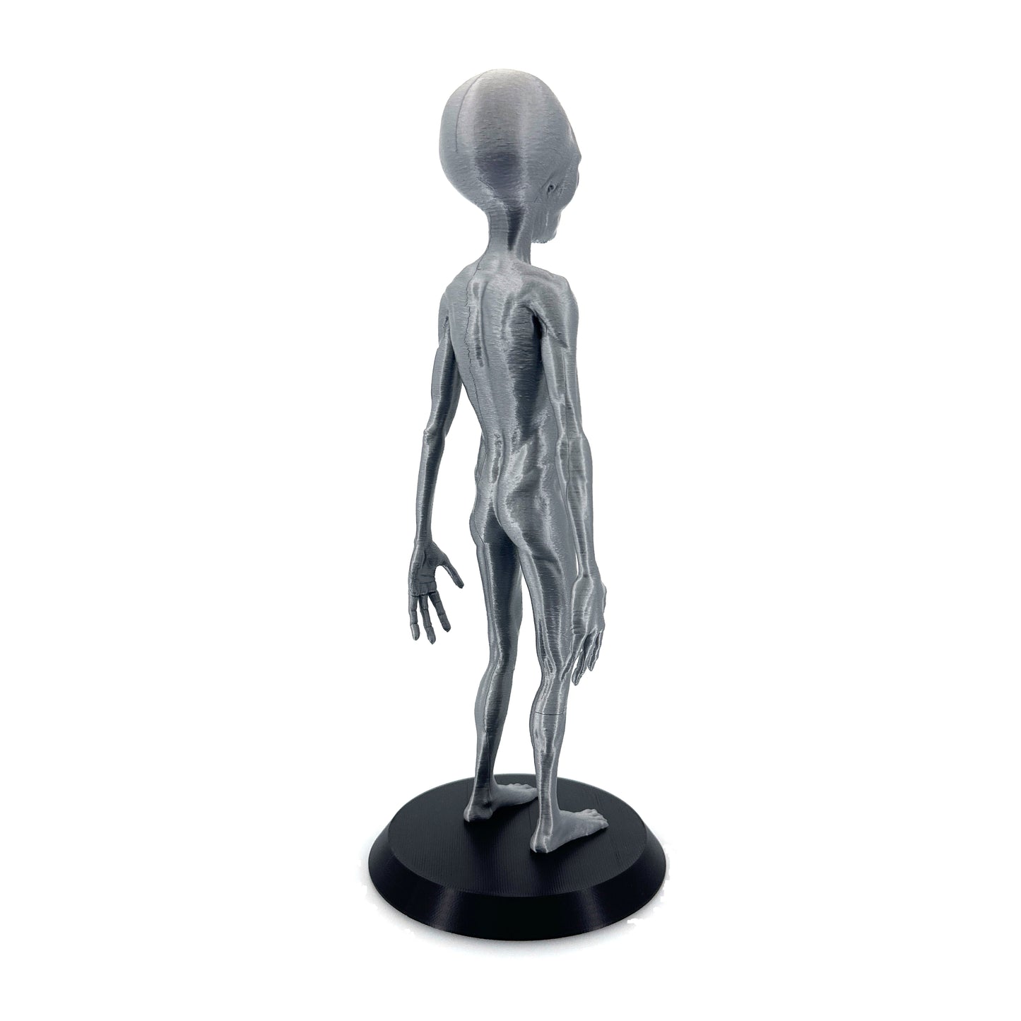 Grey Alien Figurine - Intricate 3D Printed Sci-Fi Extraterrestrial Figure, 250mm, Unique Handcrafted Collectible, UFO and Alien Decor, Gift