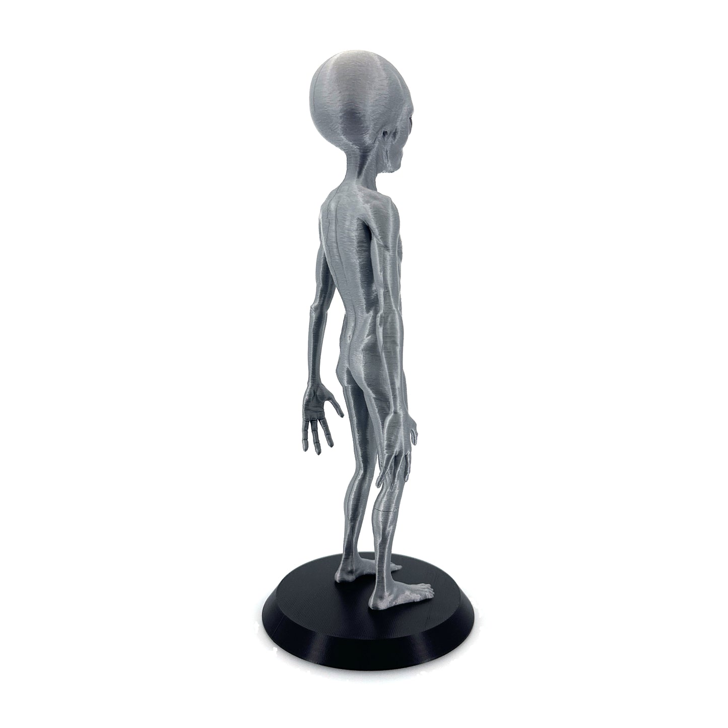Grey Alien Figurine - Intricate 3D Printed Sci-Fi Extraterrestrial Figure, 250mm, Unique Handcrafted Collectible, UFO and Alien Decor, Gift