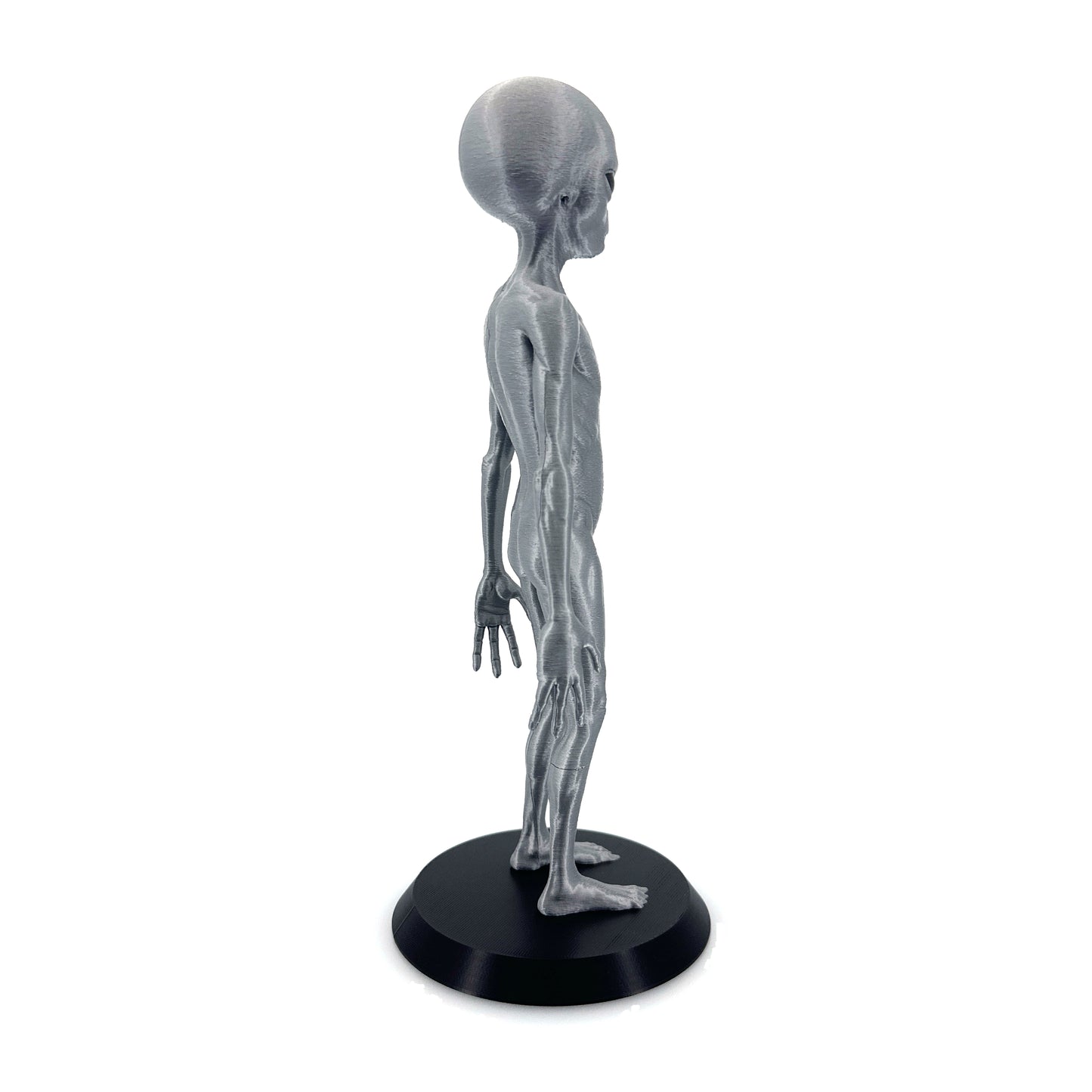 Grey Alien Figurine - Intricate 3D Printed Sci-Fi Extraterrestrial Figure, 250mm, Unique Handcrafted Collectible, UFO and Alien Decor, Gift