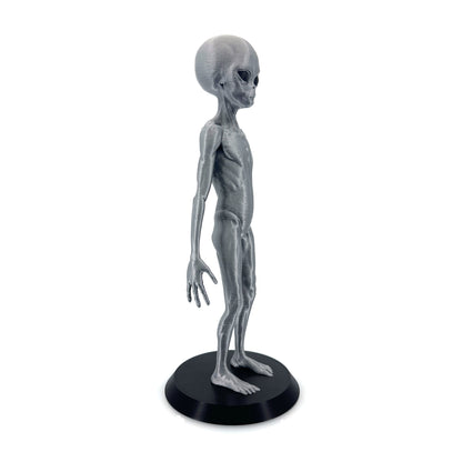 Grey Alien Figurine - Intricate 3D Printed Sci-Fi Extraterrestrial Figure, 250mm, Unique Handcrafted Collectible, UFO and Alien Decor, Gift