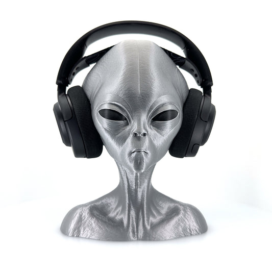 Roswell Grey Alien Headphone Stand 12" Tall (Copy)