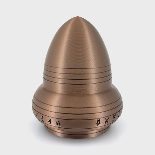 Kecksburg Acron UFO Incident Inspired 3D Printed Model Replica in Iridium Gold Metallic - 4 Sizes Available - UFO Collectible