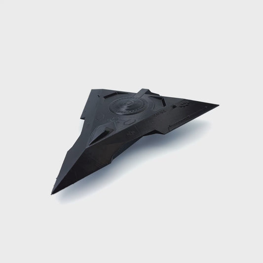 TR-3B Black Manta Triangle ARV Model - 3D Printed UFO Replica in Gloss Black, 4 Sizes Available - Detailed Sci-Fi Collectible