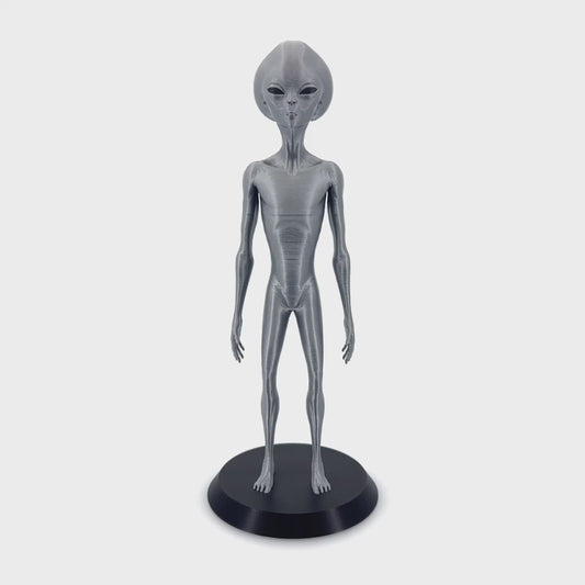 Roswell Grey Alien Figurine from Zeta Reticuli - 3D Printed Sci-Fi Extraterrestrial, UFO Decor, Unique Collectible for Enthusiasts